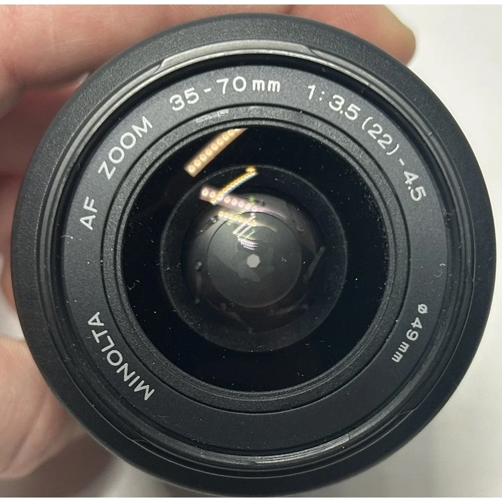 Minolta Maxxum 400si 35mm SLR‎ Film Camera PARTS/REPAIR AF Zoom Promaster Lense